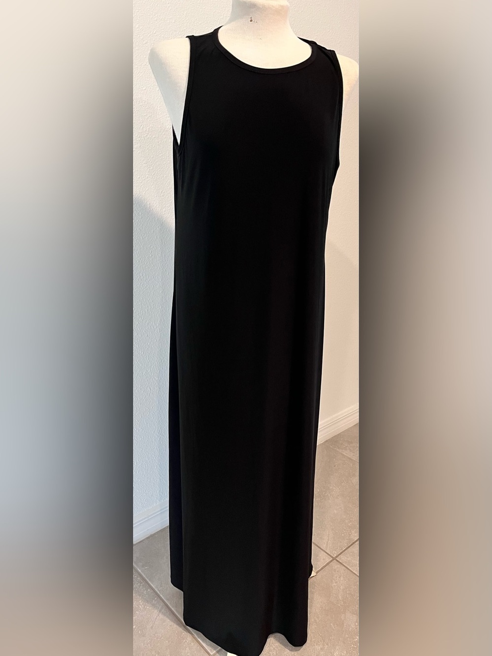 MSK Black Maxi Skirt - Sleek Straight Cut - Picture 1 of 7